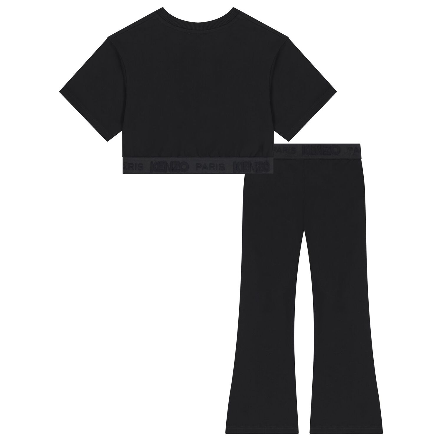 Girls Black Logo Leggings Set, 2, hi-res image number null