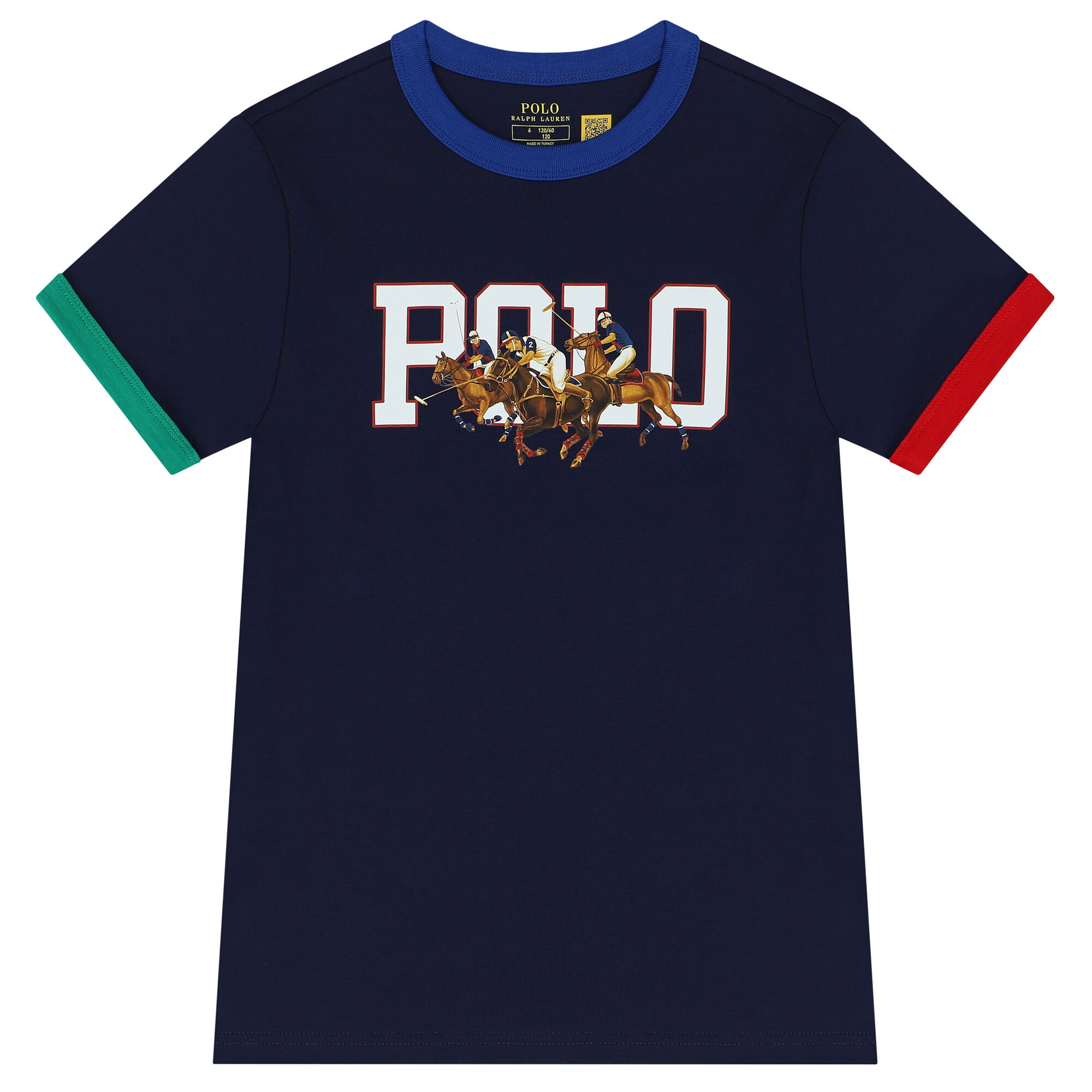 Ralph Lauren Boys Navy Blue Logo T Shirt Junior Couture UAE
