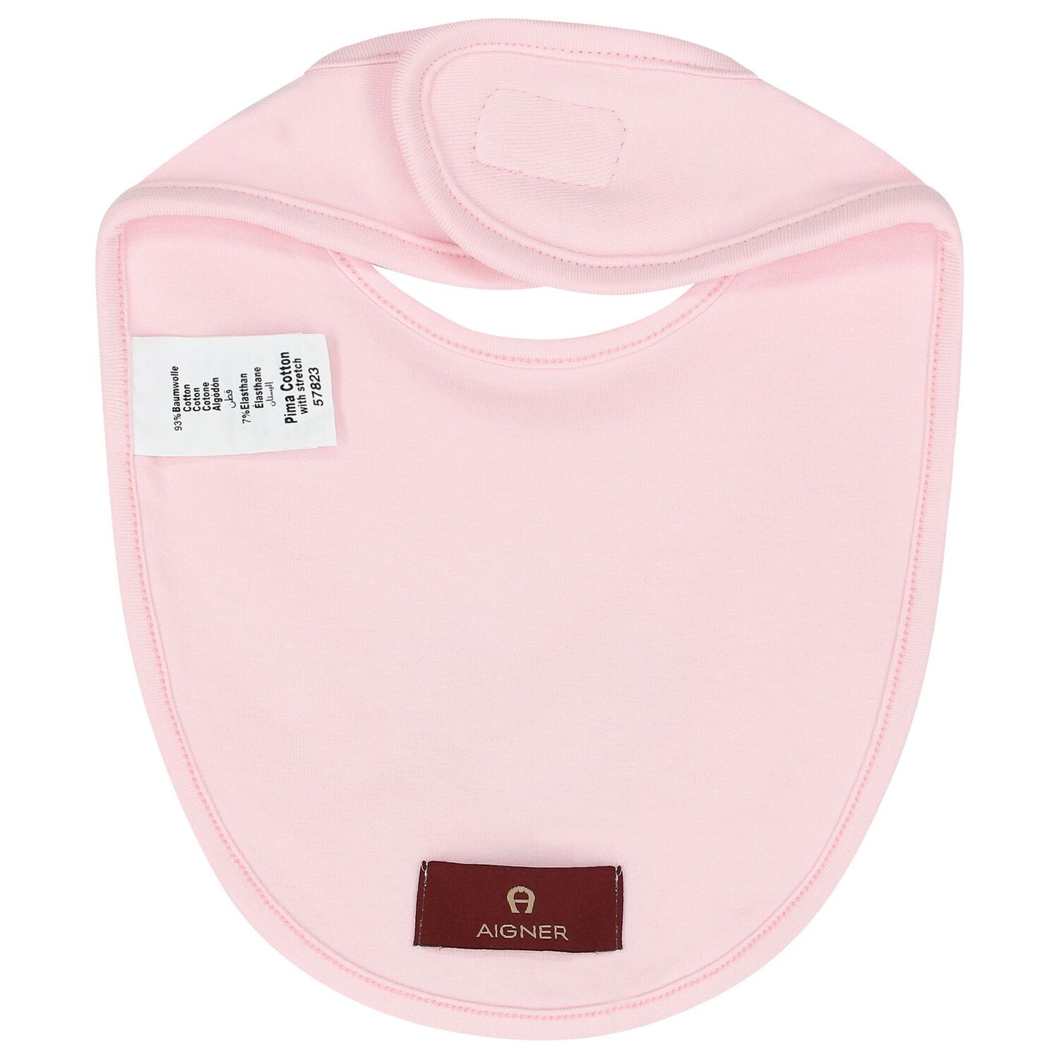 Baby Girls Pink Heart Logo Bib, 2, hi-res image number null