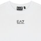 طقم شورت أبيض وأسود بشعار للأولاد, 1, hi-res