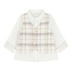 طقم شورت أولاد باللون البيج, 1, hi-res