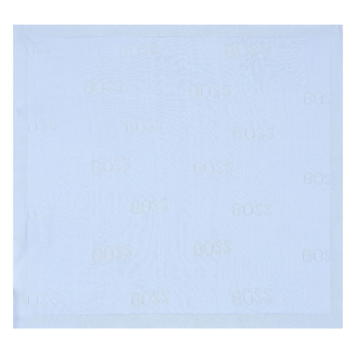 Blue Logo Knitted Baby Blanket, 3, hi-res image number null