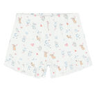 Girls White Bunny Pyjama, 1, hi-res