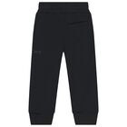 Boys Black Logo Joggers, 1, hi-res