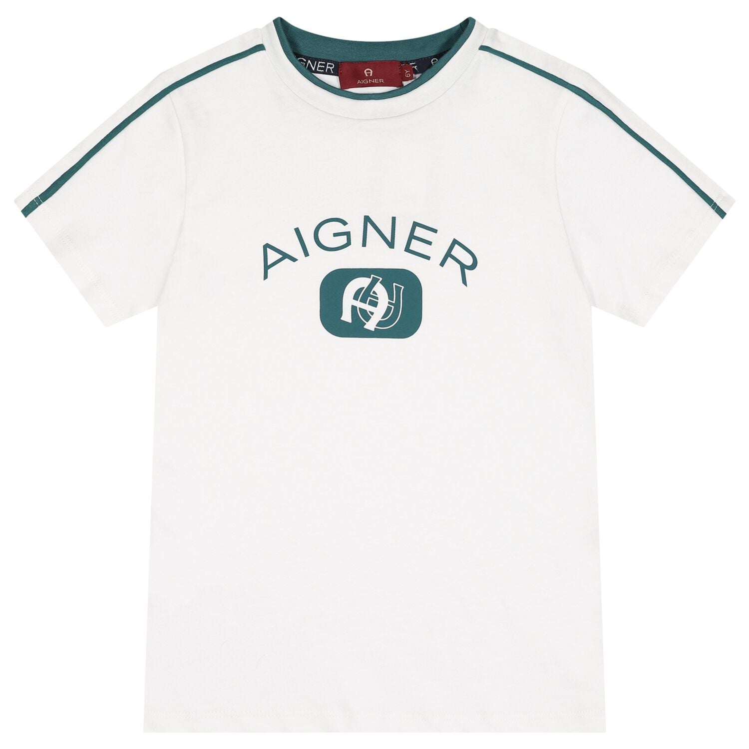 Boys White Logo T-Shirt, 1, hi-res