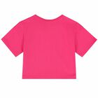Girls Pink Logo T-Shirt, 1, hi-res