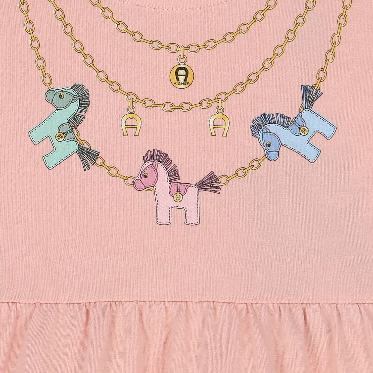 فستان بالشعار باللون الوردي, 1, hi-res