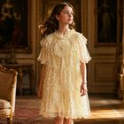 Girls Ivory Sequin Dress, 1, hi-res
