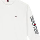 Boys White Long Sleeve Top, 2, hi-res