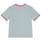 تي شيرت بناتي بشعار الطائر الأخضر, 1, hi-res