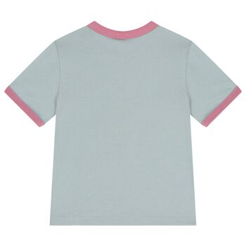 تي شيرت بناتي بشعار الطائر الأخضر