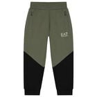 طقم رياضي للأولاد بالشعار باللون الأخضر و الأسود, 2, hi-res