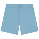 Boys Blue Logo Shorts, 1, hi-res