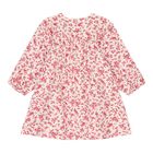 Baby Girls Ivory & Pink Floral Dress, 1, hi-res