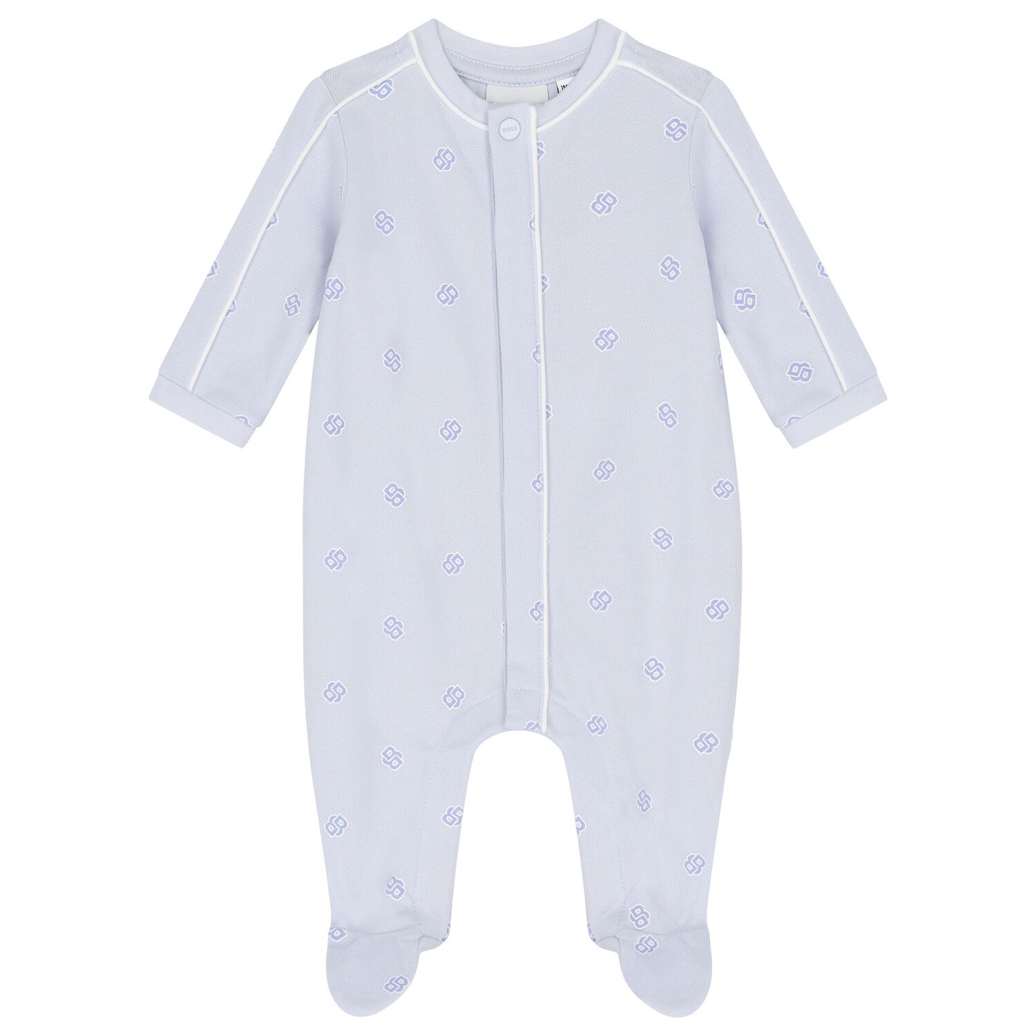 Baby Boys Blue Logo Babygrow, 1, hi-res image number null