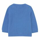 Younger Boys Blue Knitted Jumper, 1, hi-res