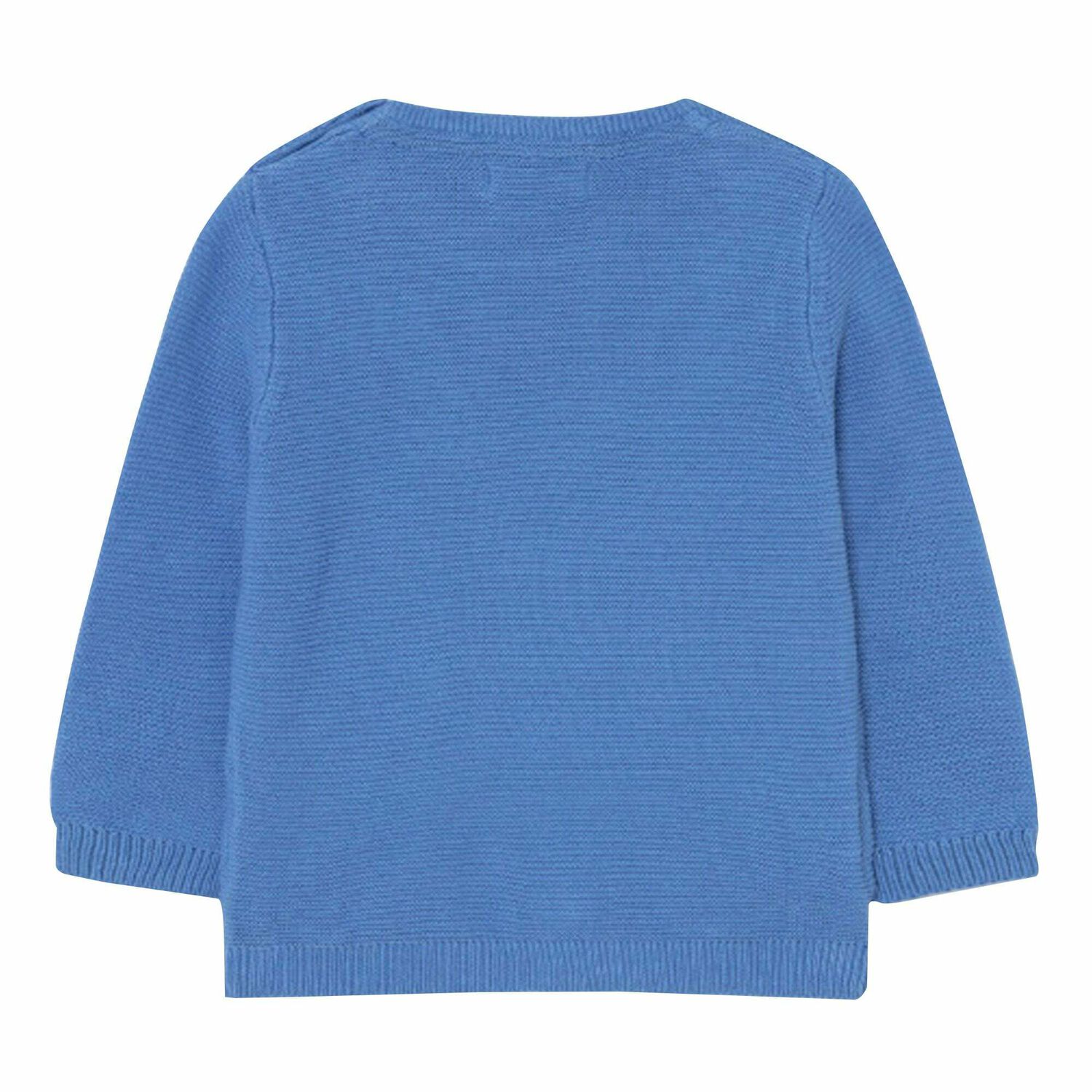 Younger Boys Blue Knitted Jumper, 1, hi-res