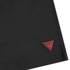 Boys Black Logo Swim Shorts, 1, hi-res