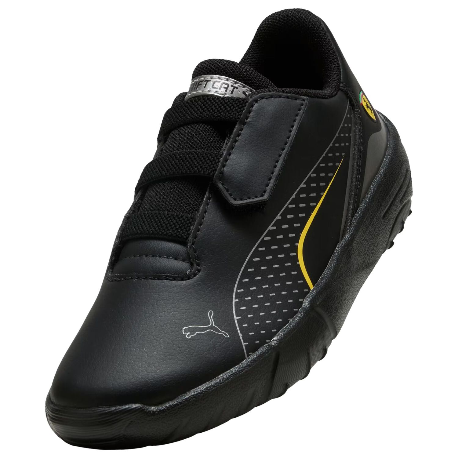Boys  Black Ferrari Drift Cat Trainers, 1, hi-res