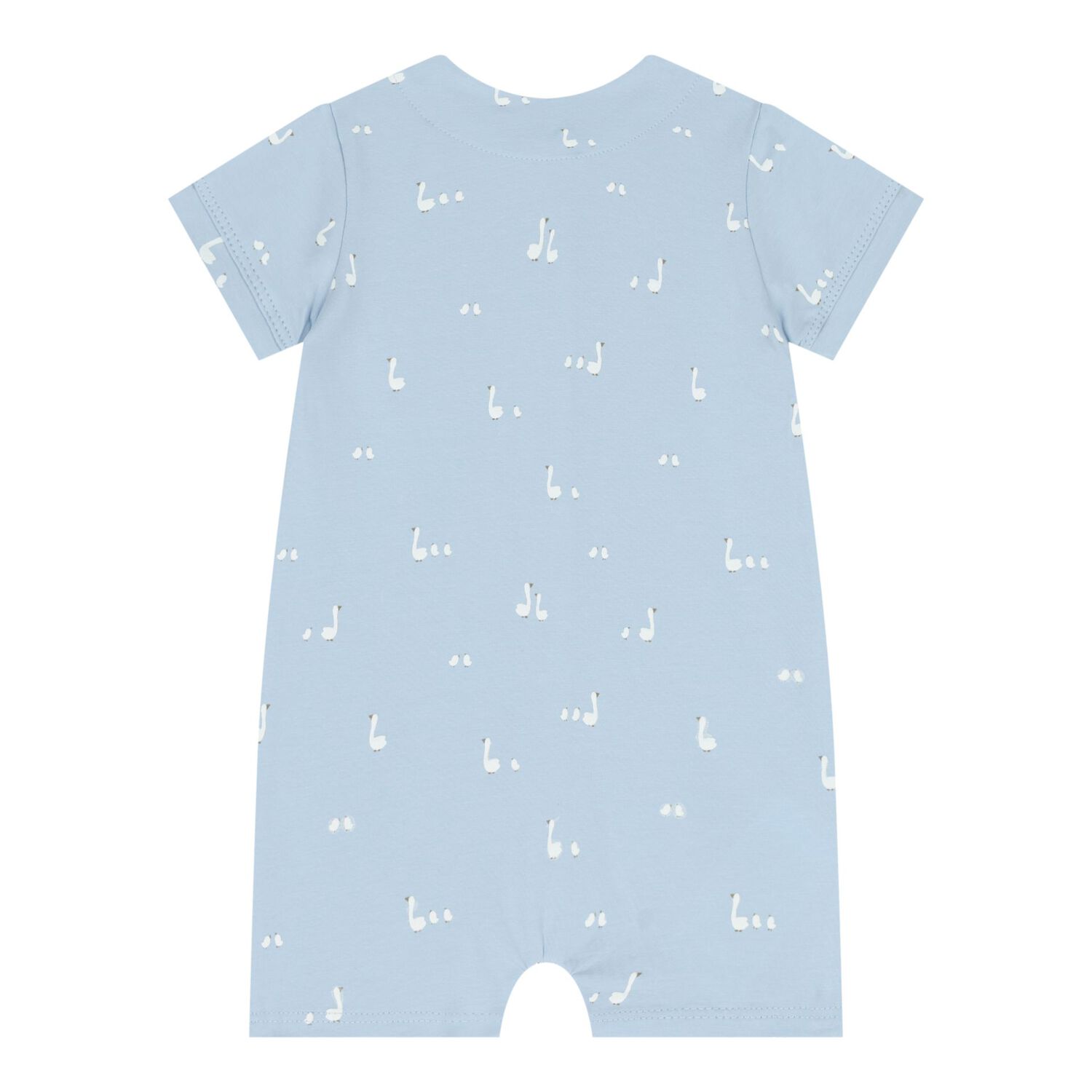 Baby Boys Blue Swan Romper Set, 2, hi-res