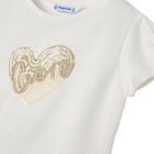 Girls White & Gold Tulle Skirt Set, 2, hi-res