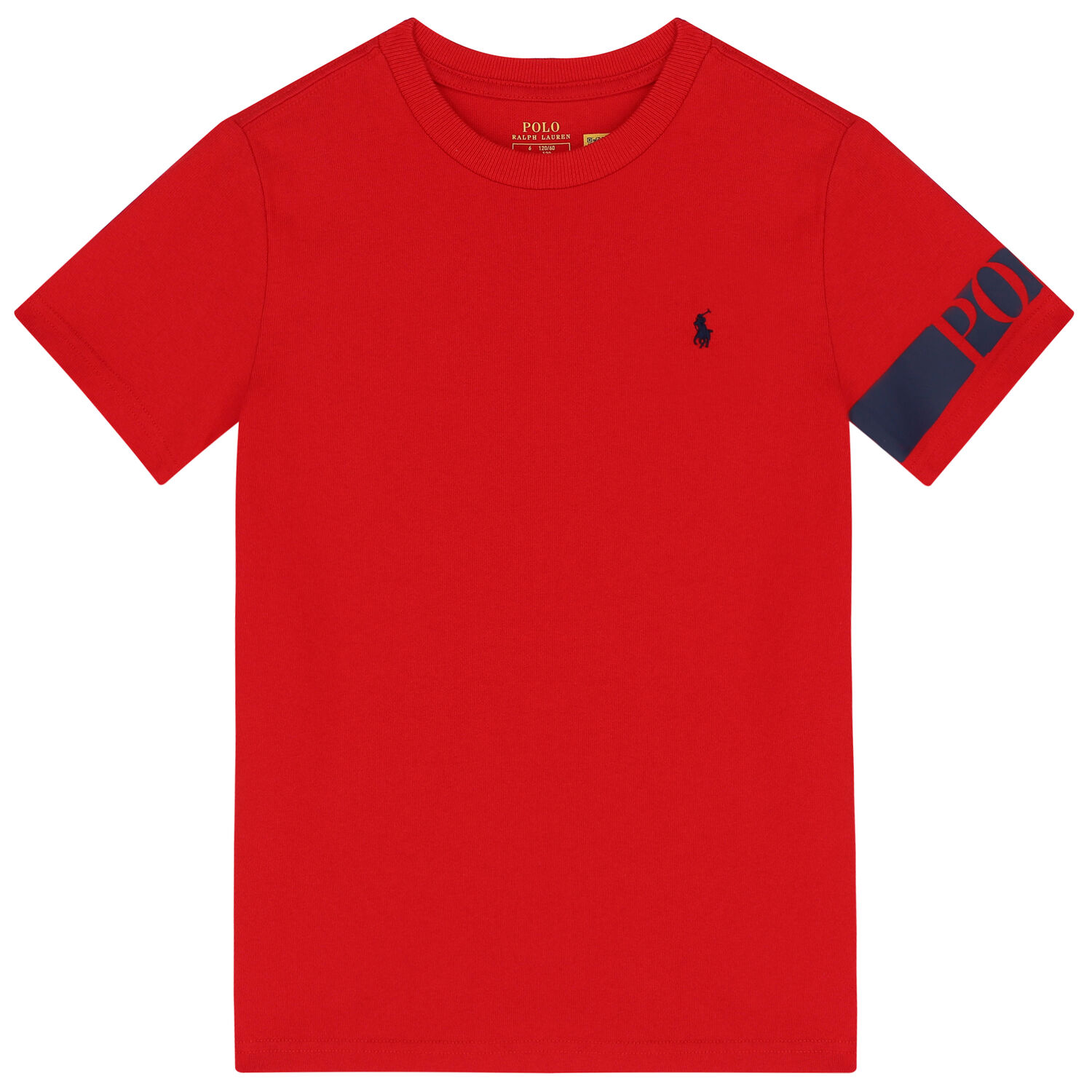 Boys Red Logo T-Shirt, 3, hi-res