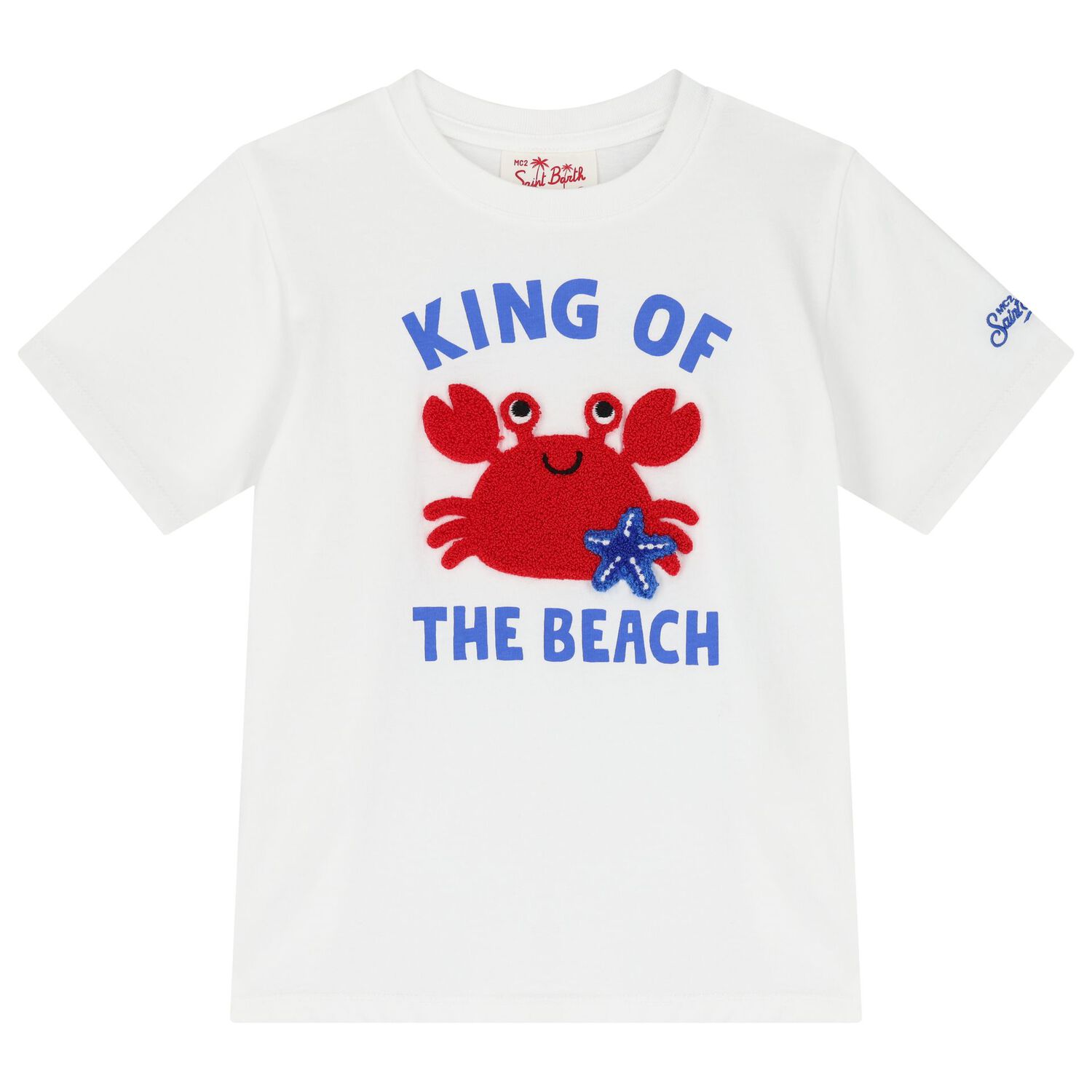 Boys White Crab T-Shirt, 1, hi-res image number null