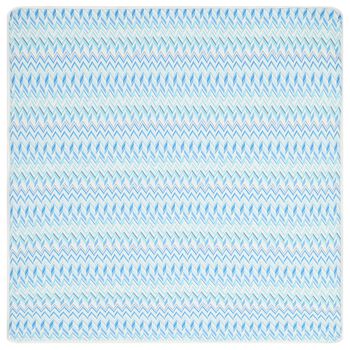 Baby Boys Blue Zigzag Blanket