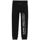 Boys Black Logo Joggers, 1, hi-res