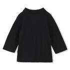 Younger Boys Black Logo Polo Shirt, 1, hi-res