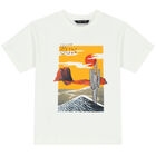 طقم شورت باللون العاجى والاسود للاولاد, 2, hi-res