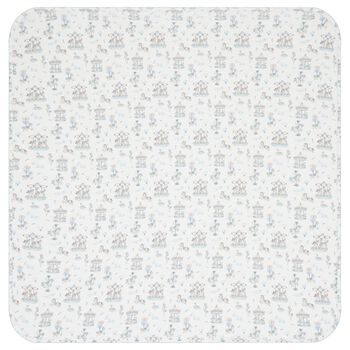 Baby Boys Blue & White Carousel Blanket