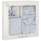 Baby Boys Blue Teddy Bear Babygrow Gift Set, 1, hi-res
