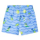 Boys Blue Lemonade Swim Shorts, 1, hi-res