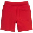 Boys Red Jersey Shorts, 1, hi-res