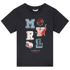 تيشيرت بالشعار باللون الرمادى للاولاد, 1, hi-res