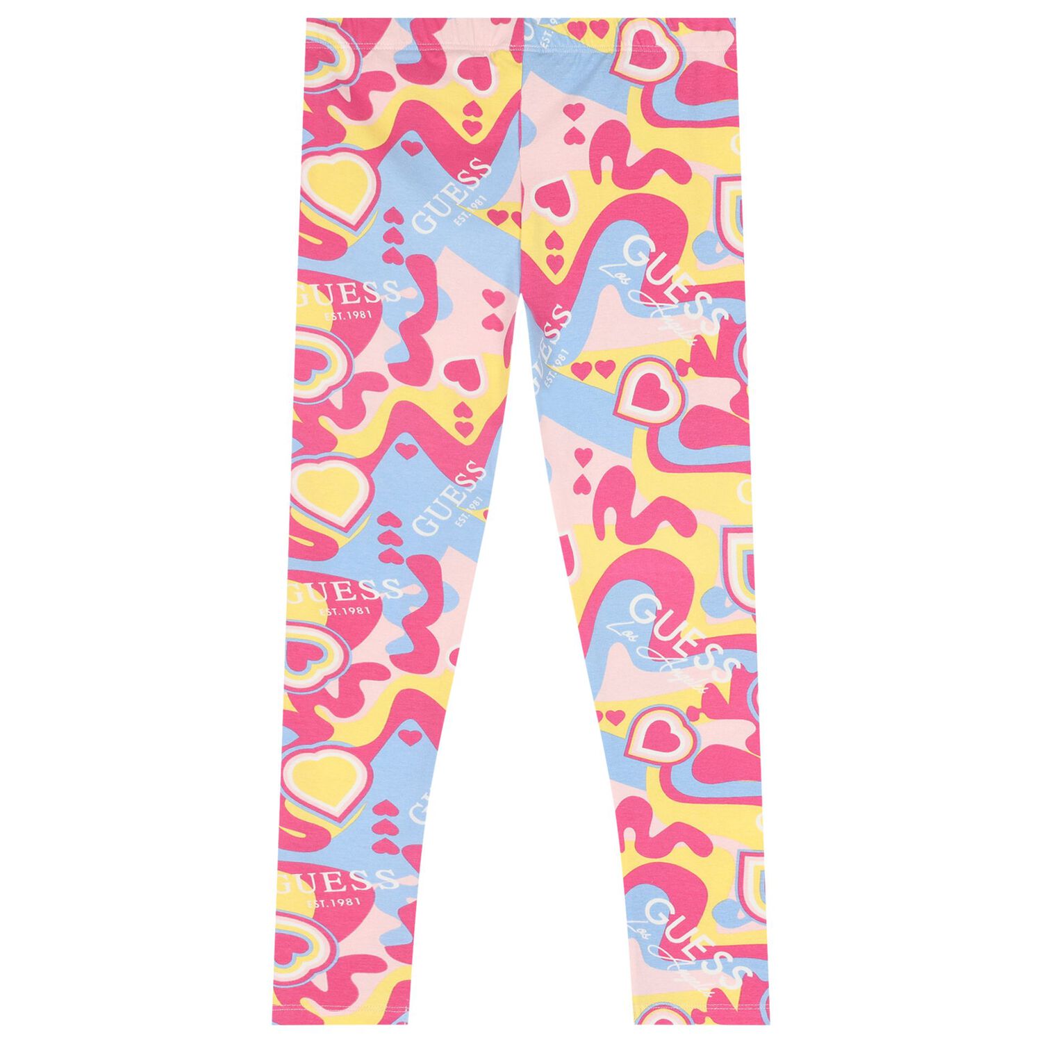 Girls Multi-Coloured Leggings, 2, hi-res