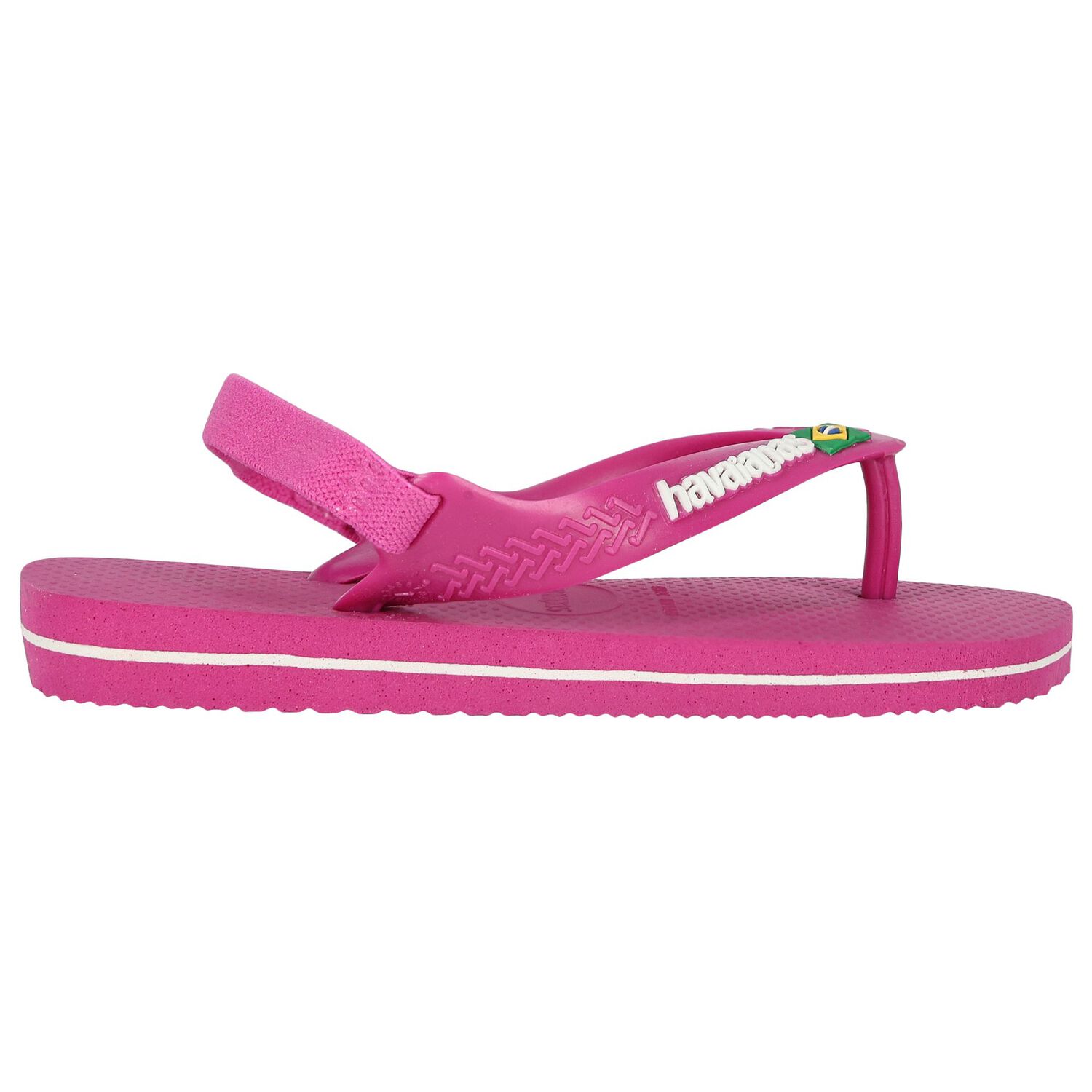 Girls Pink Logo Flip Flops, 4, hi-res image number null