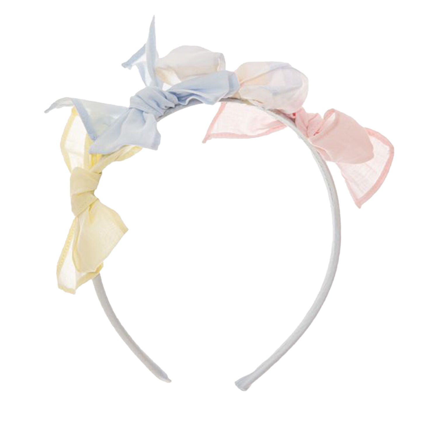 Girls Pink, Blue & Yellow Headband, 1, hi-res image number null