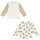 Baby Boys Ivory & Beige Long Sleeve Tops ( 2-Pack )&Acirc;&nbsp;, 1, hi-res