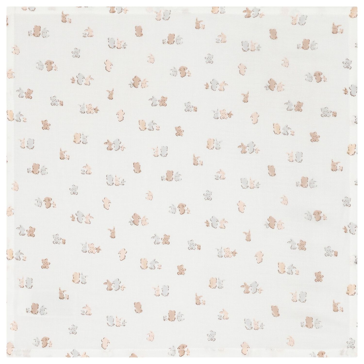 White & Beige Muslin Swaddles (3-Pack), 1, hi-res image number null