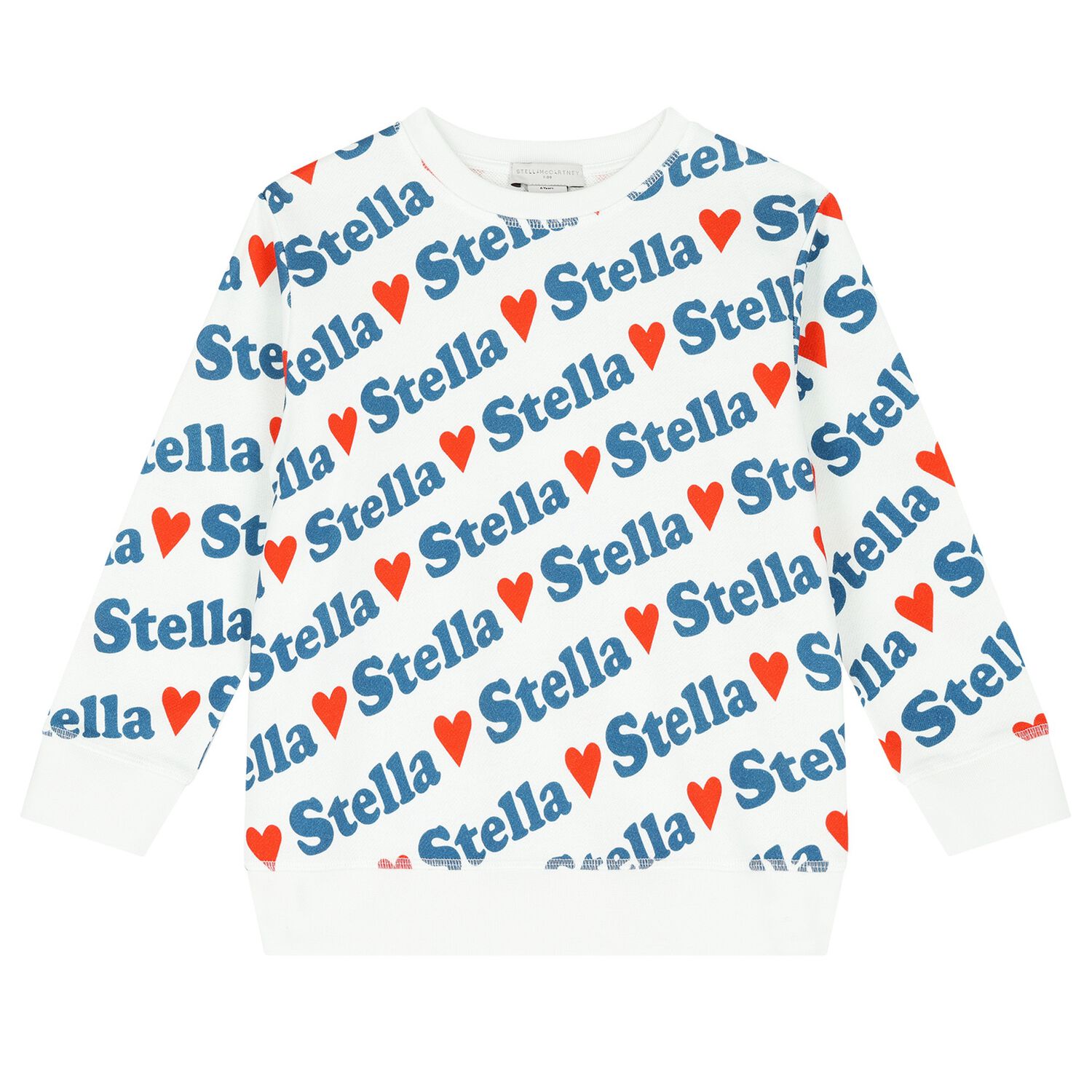 سويت شيرت بنات بالشعار باللون العاجي, 1, hi-res image number null