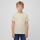 Boys Beige Logo T-Shirt, 1, hi-res