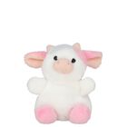Girls White & Pink Palm Pals Belle Strawberry Cow Soft Toy ( 13CM ), 1, hi-res