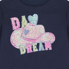 Girls Navy Blue Sequin Sweatshirt, 1, hi-res