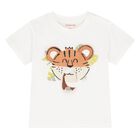 Younger Boys Ivory Lion T-Shirt, 1, hi-res