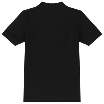 Boys Black Logo Polo Shirt