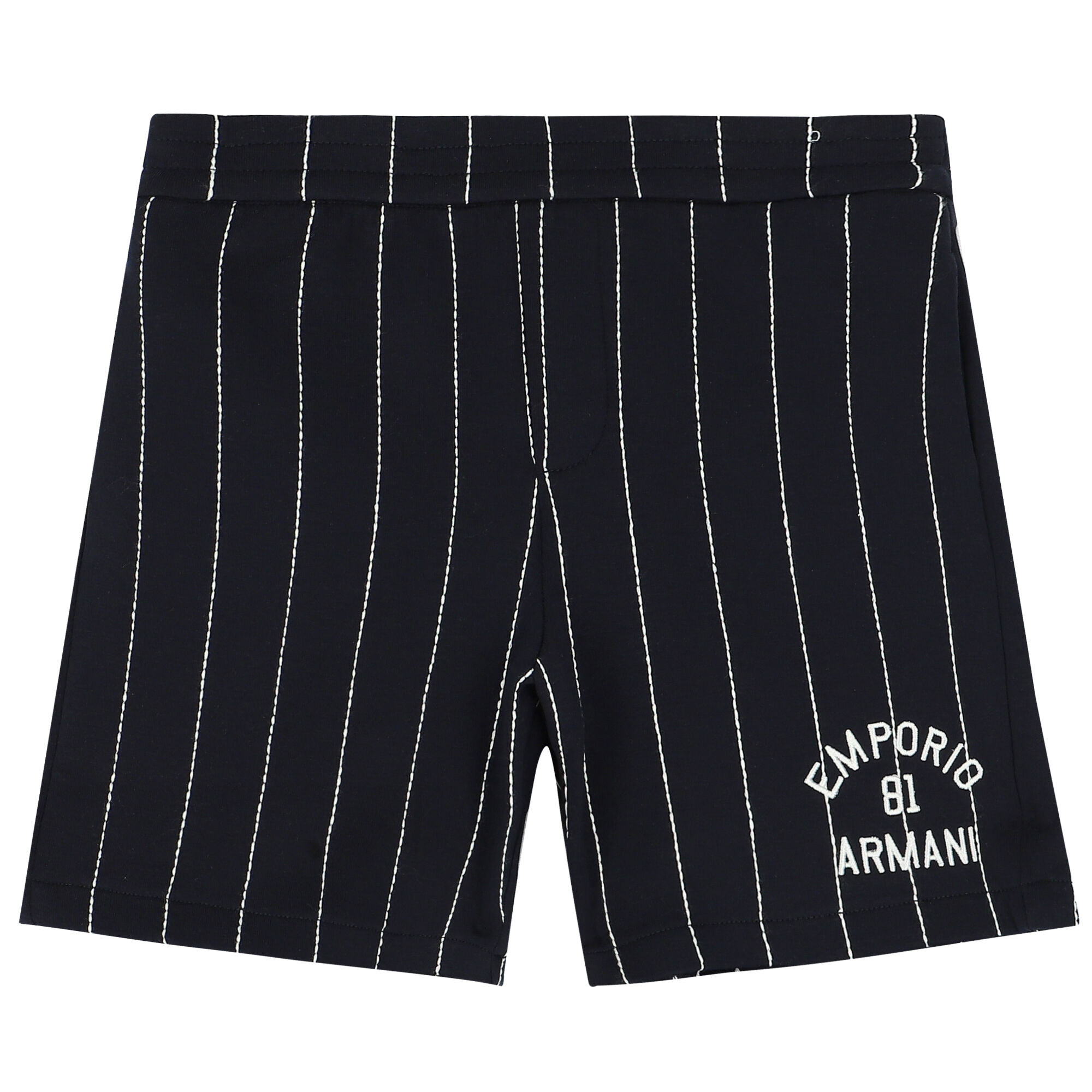 Emporio Armani Younger Boys Navy Blue Logo Shorts Junior Couture UAE