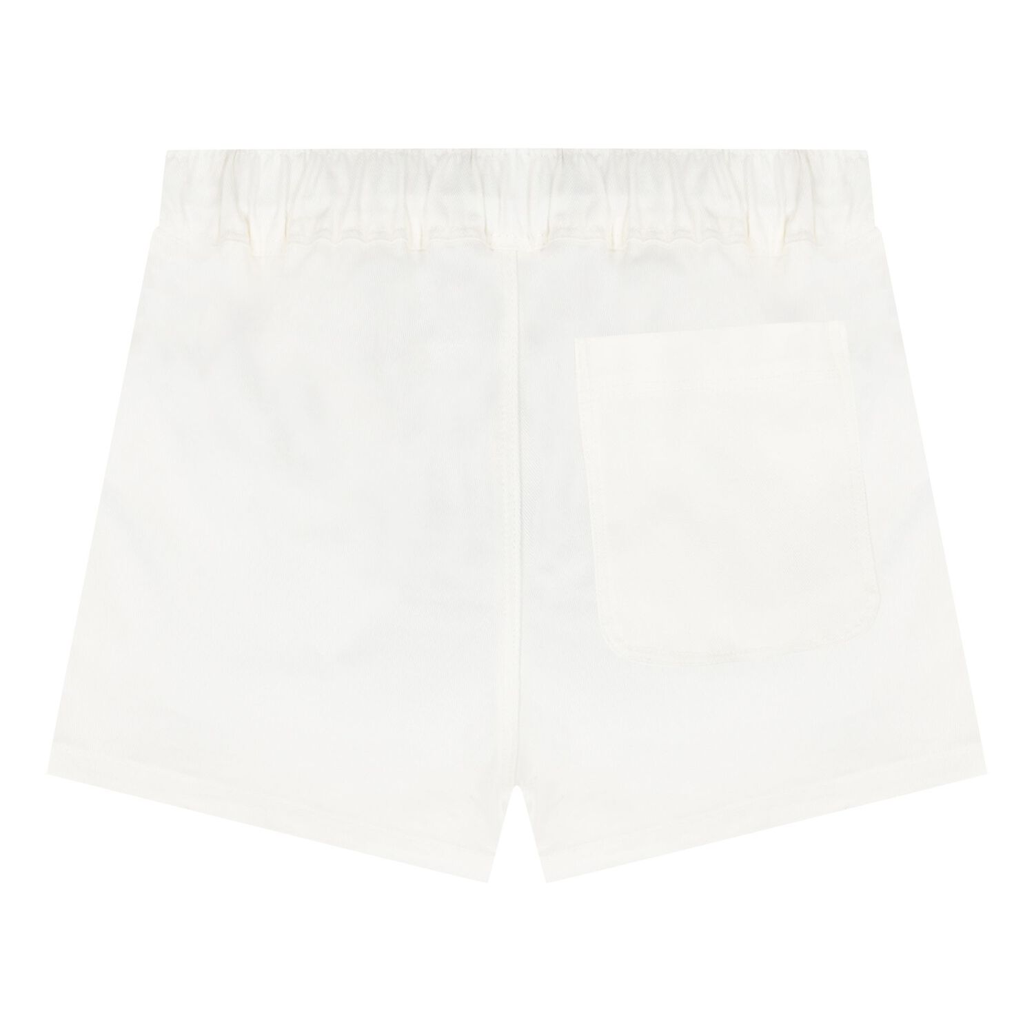 Younger Boys White Teddy Bear Logo Shorts, 1, hi-res image number null
