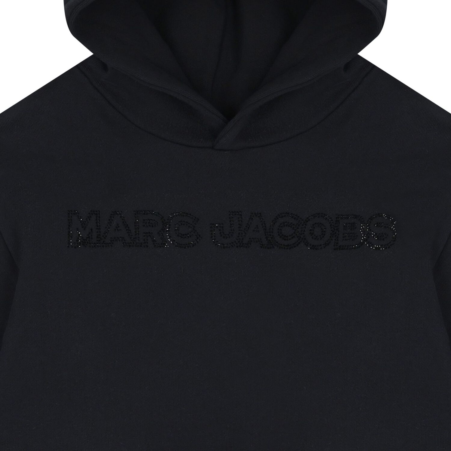 Girls Black Logo Hooded Top, 1, hi-res image number null